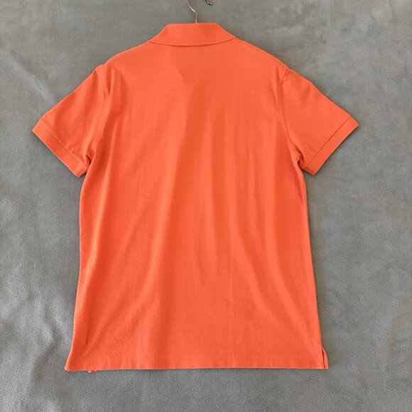 HUGO BOSS Polo Mens M Slim Fit Orange 100% Cotton Excellent - Picture 10 of 12